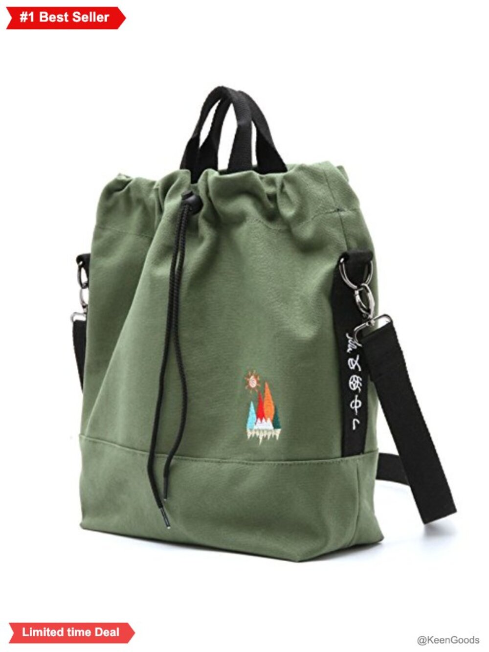 Canvas Crossbody Bag Convertible Tote Shoulder Slouchy Hobo Purse